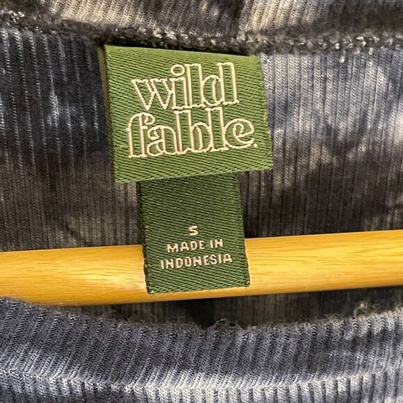 Wild Fable | Blue Tie Dye Long Sleeve Top | Small - Picture 6 of 7